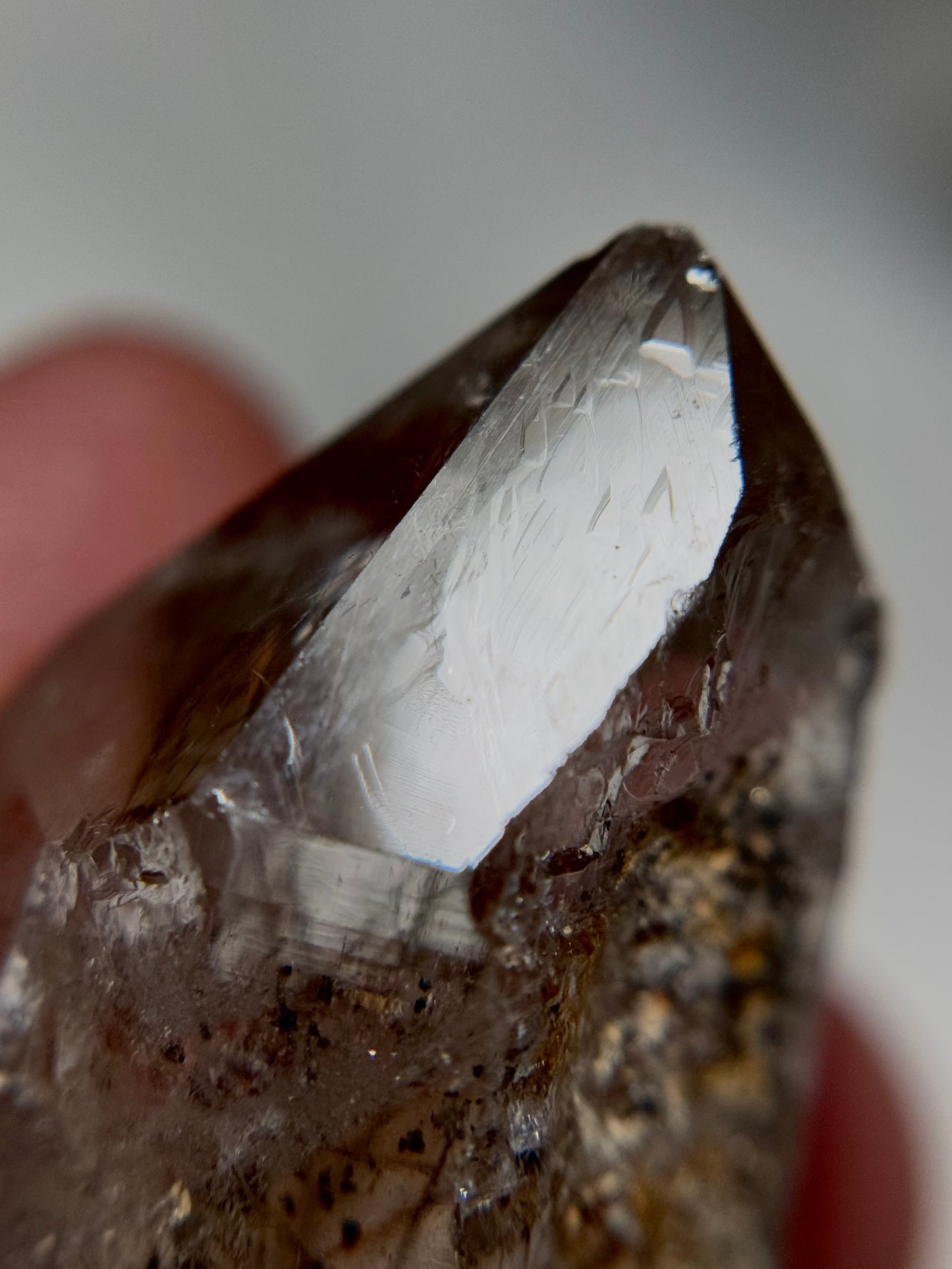 Byssolite & Rutile in Quartz