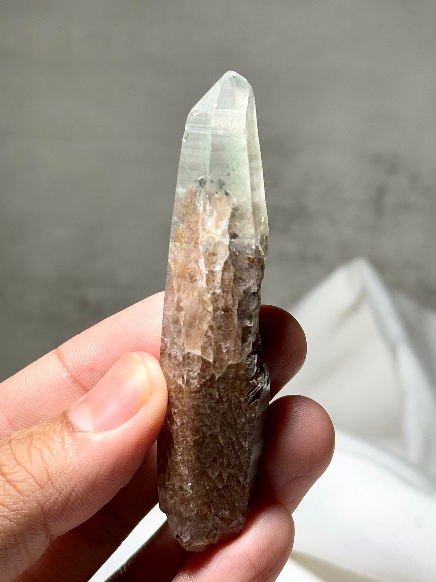 Byssolite & Rutile in Quartz