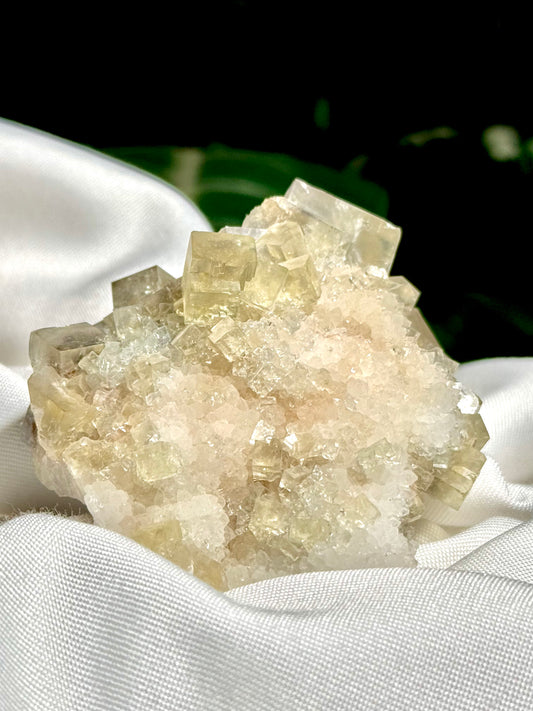 Fluorite on Quartz