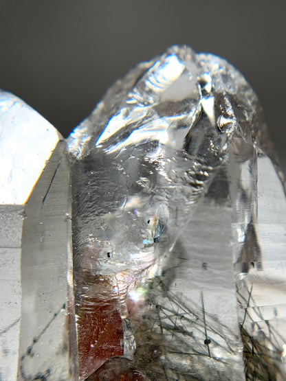 Byssolite & Rutile in Quartz