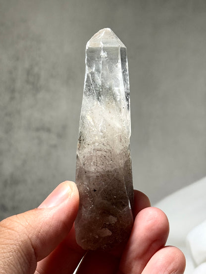 Byssolite & Rutile in Quartz