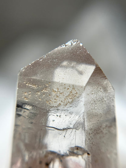 Byssolite & Rutile in Quartz