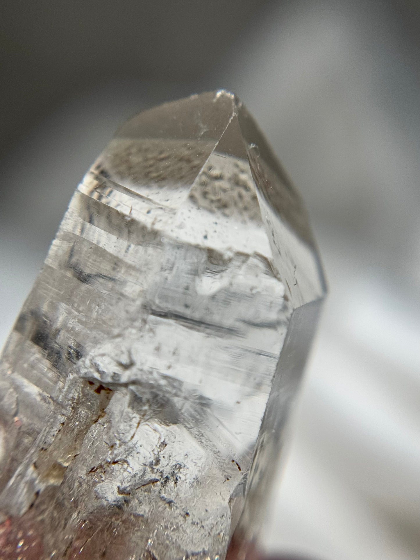 Byssolite & Rutile in Quartz