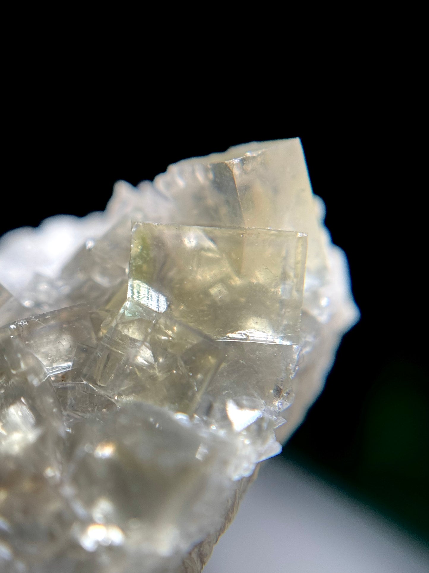 Fluorite on Quartz