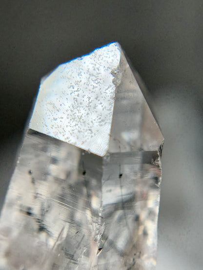 Byssolite & Rutile in Quartz