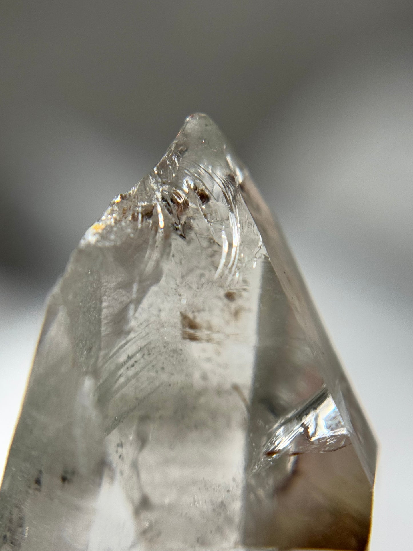 Byssolite & Rutile in Quartz