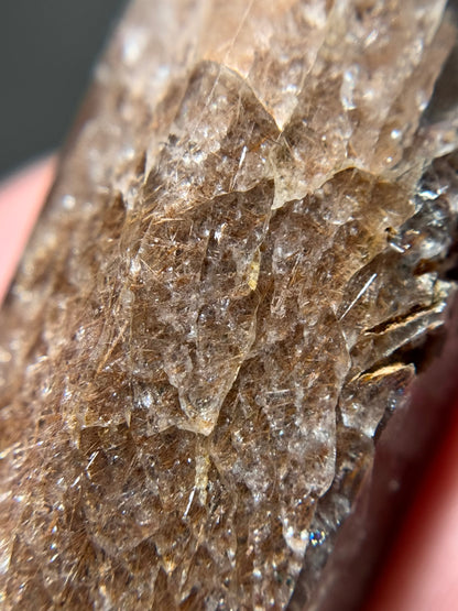 Byssolite & Rutile in Quartz