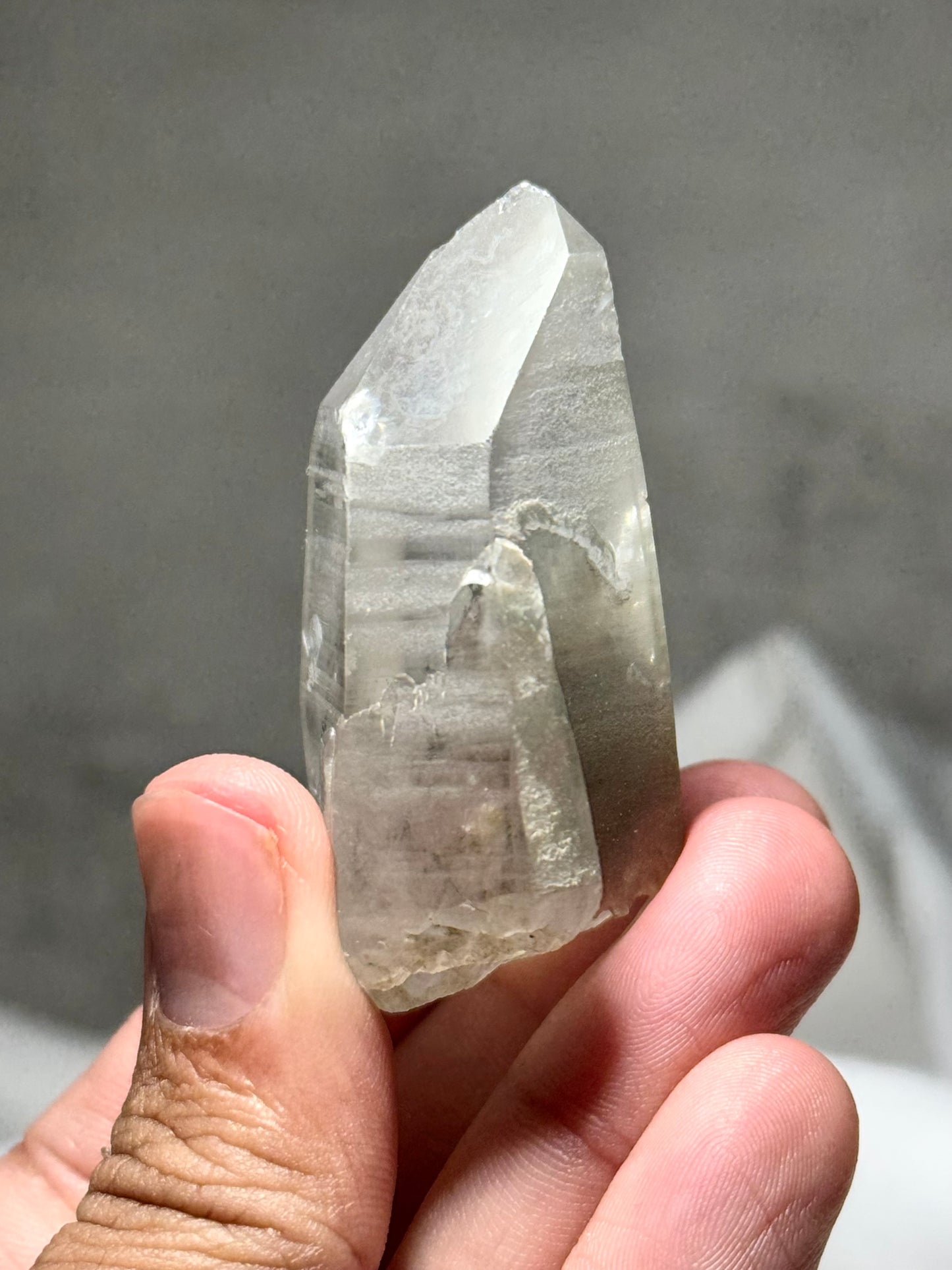 Byssolite & Rutile in Quartz