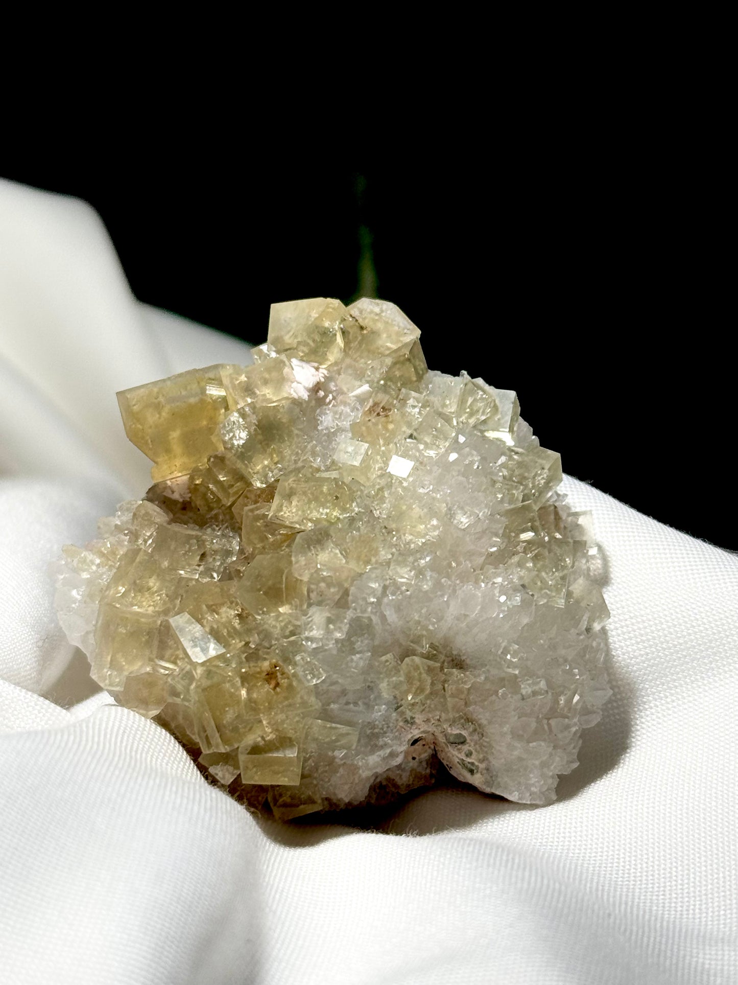 Fluorite on Quartz