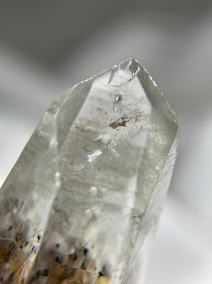 Byssolite & Rutile in Quartz