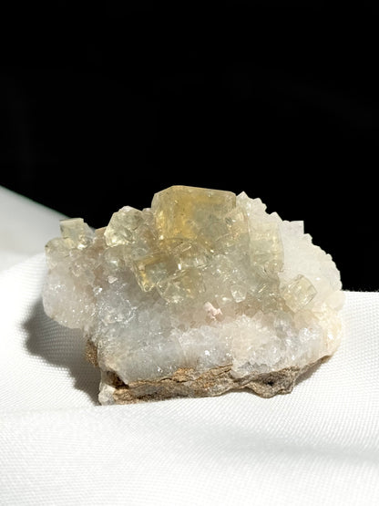 Fluorite on Quartz