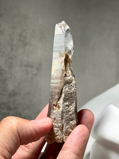 Byssolite & Rutile in Quartz