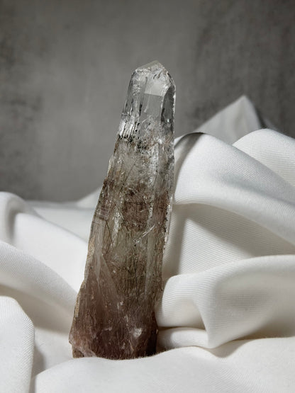 Byssolite & Rutile in Quartz