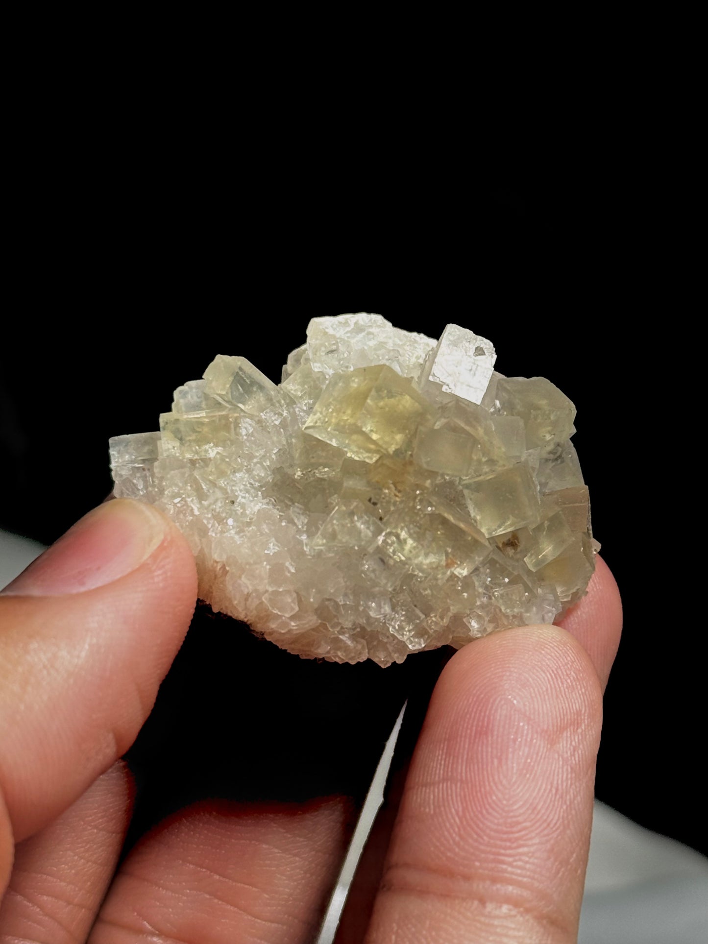 Fluorite on Quartz