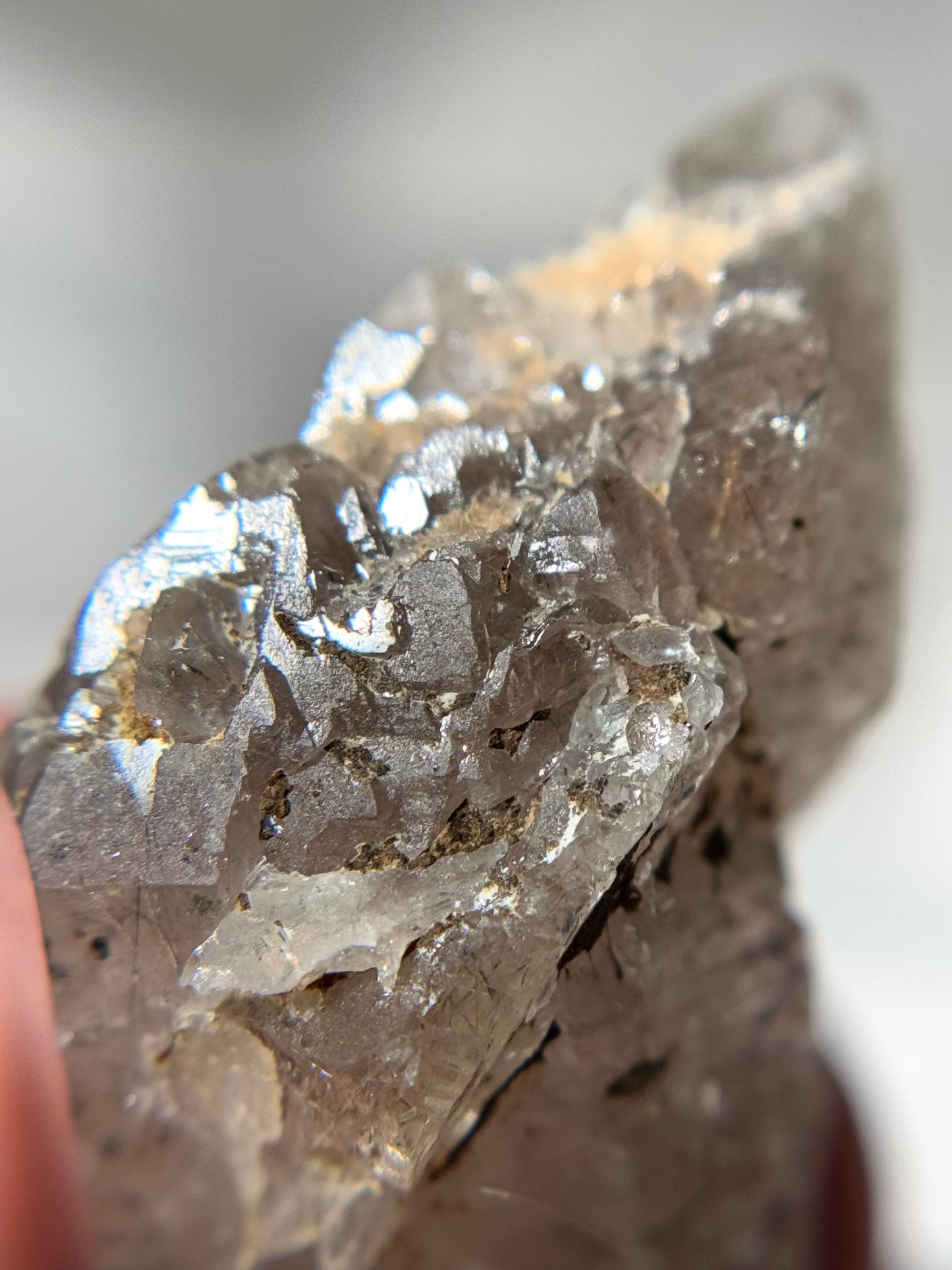 Byssolite & Rutile in Quartz