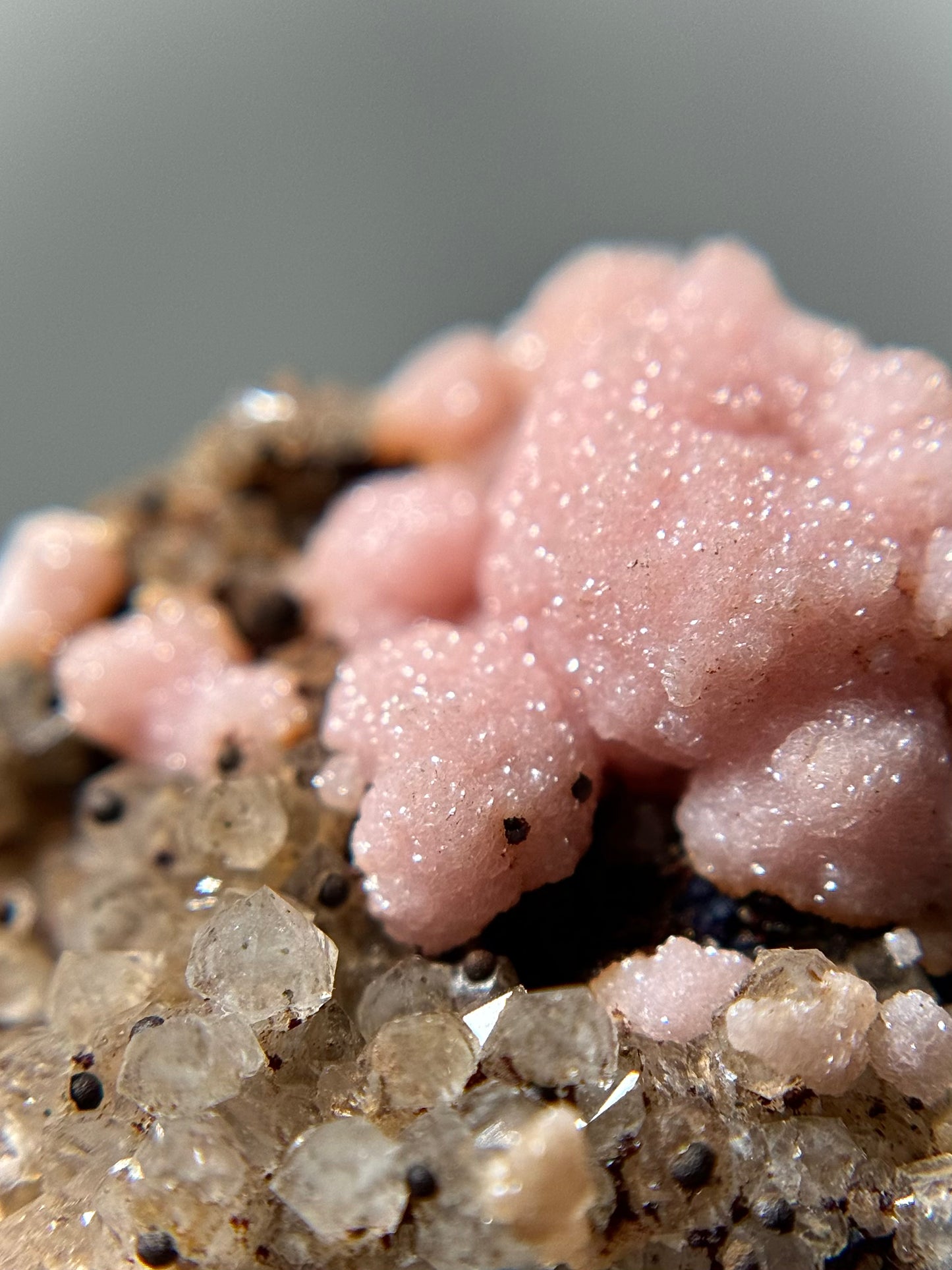 Rhodochrosite & Quartz