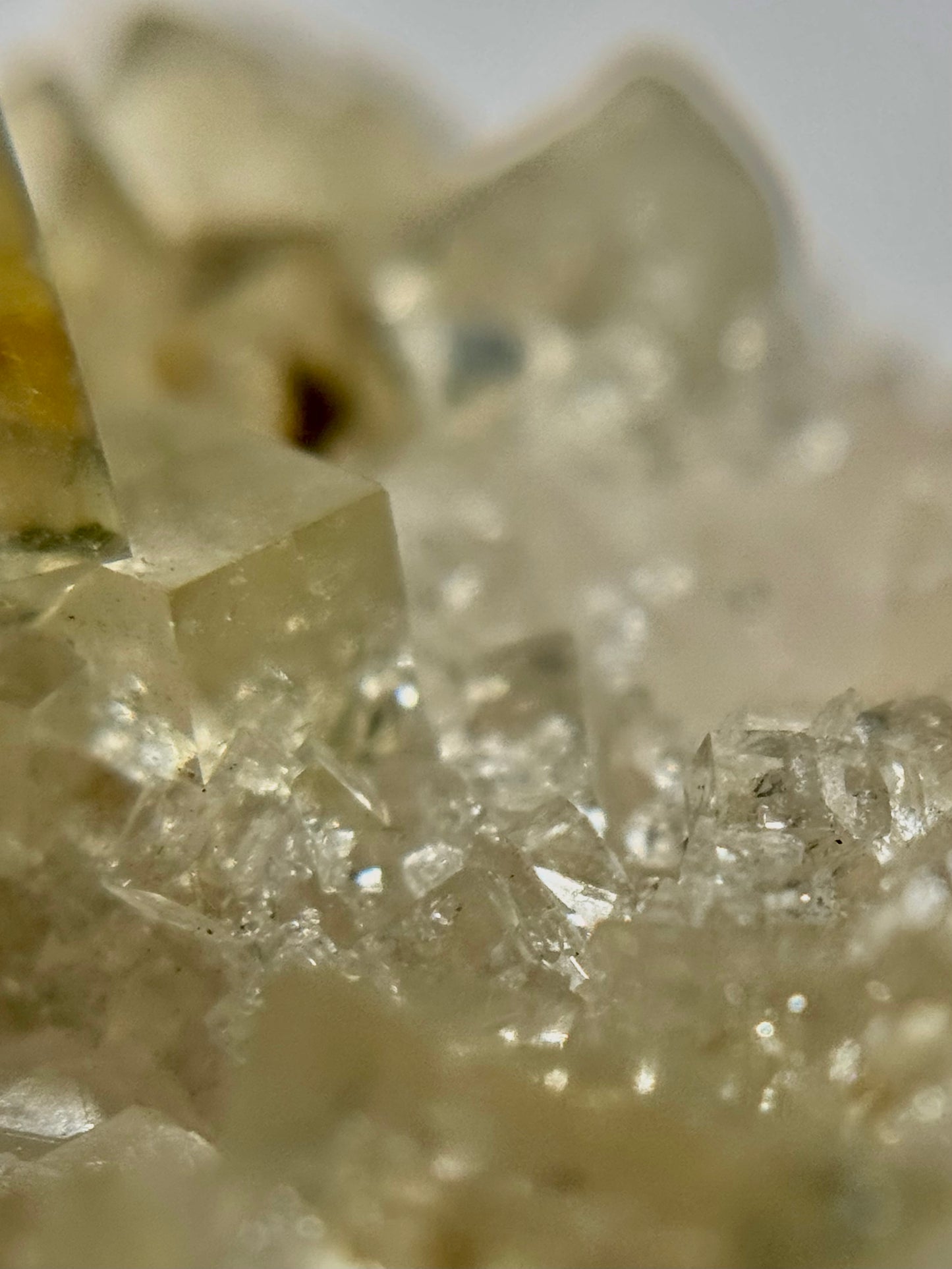 Fluorite on Quartz