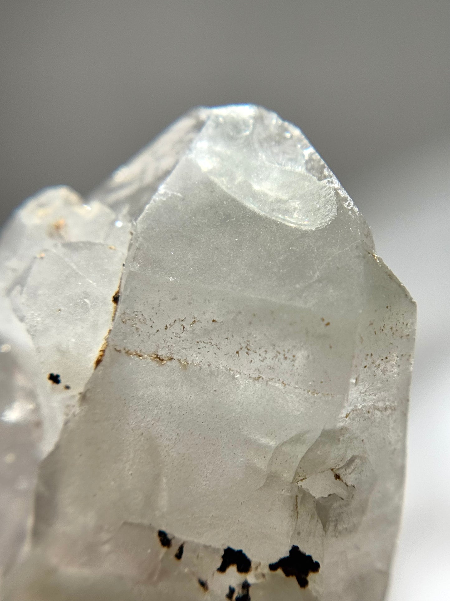 Byssolite & Rutile in Quartz