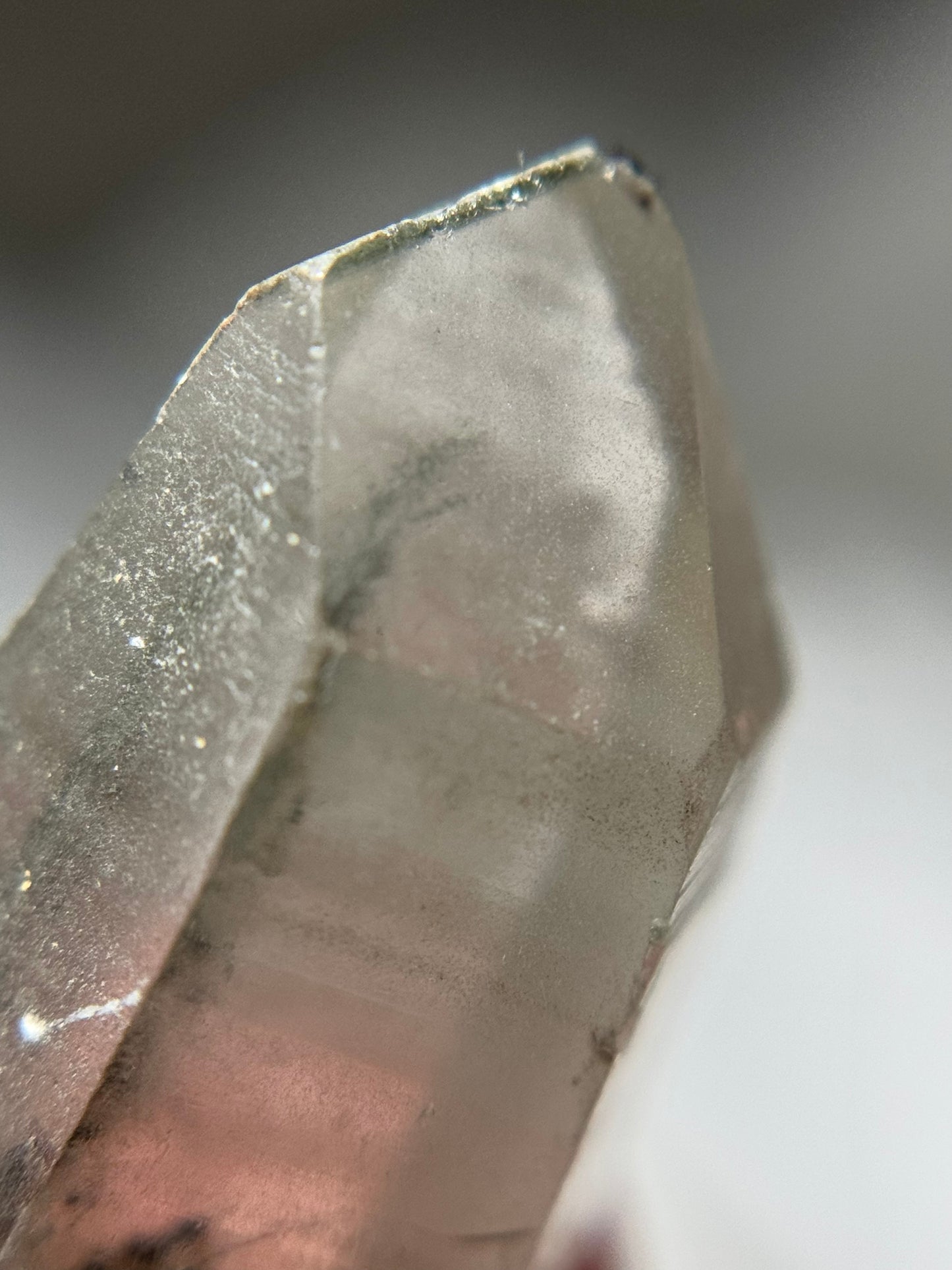 Byssolite & Rutile in Quartz