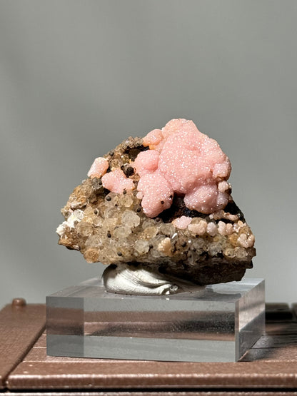 Rhodochrosite & Quartz