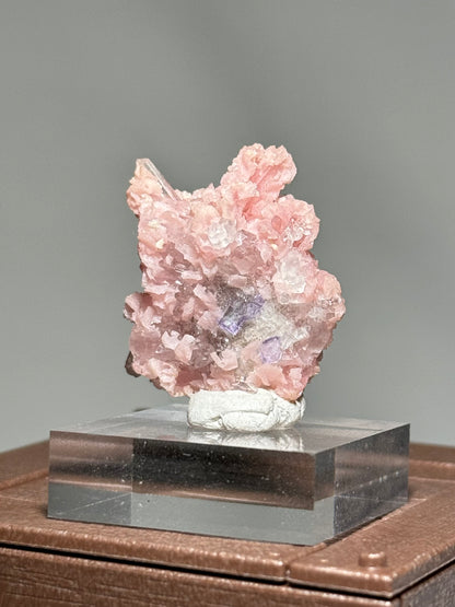 Rhodochrosite, Quartz & Fluorite