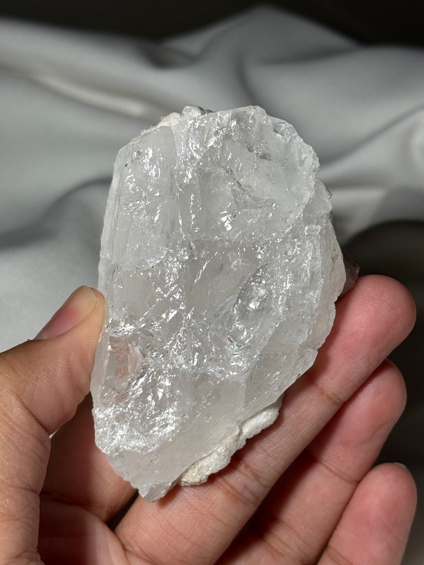 Fluorite with Dolomite on Quartz