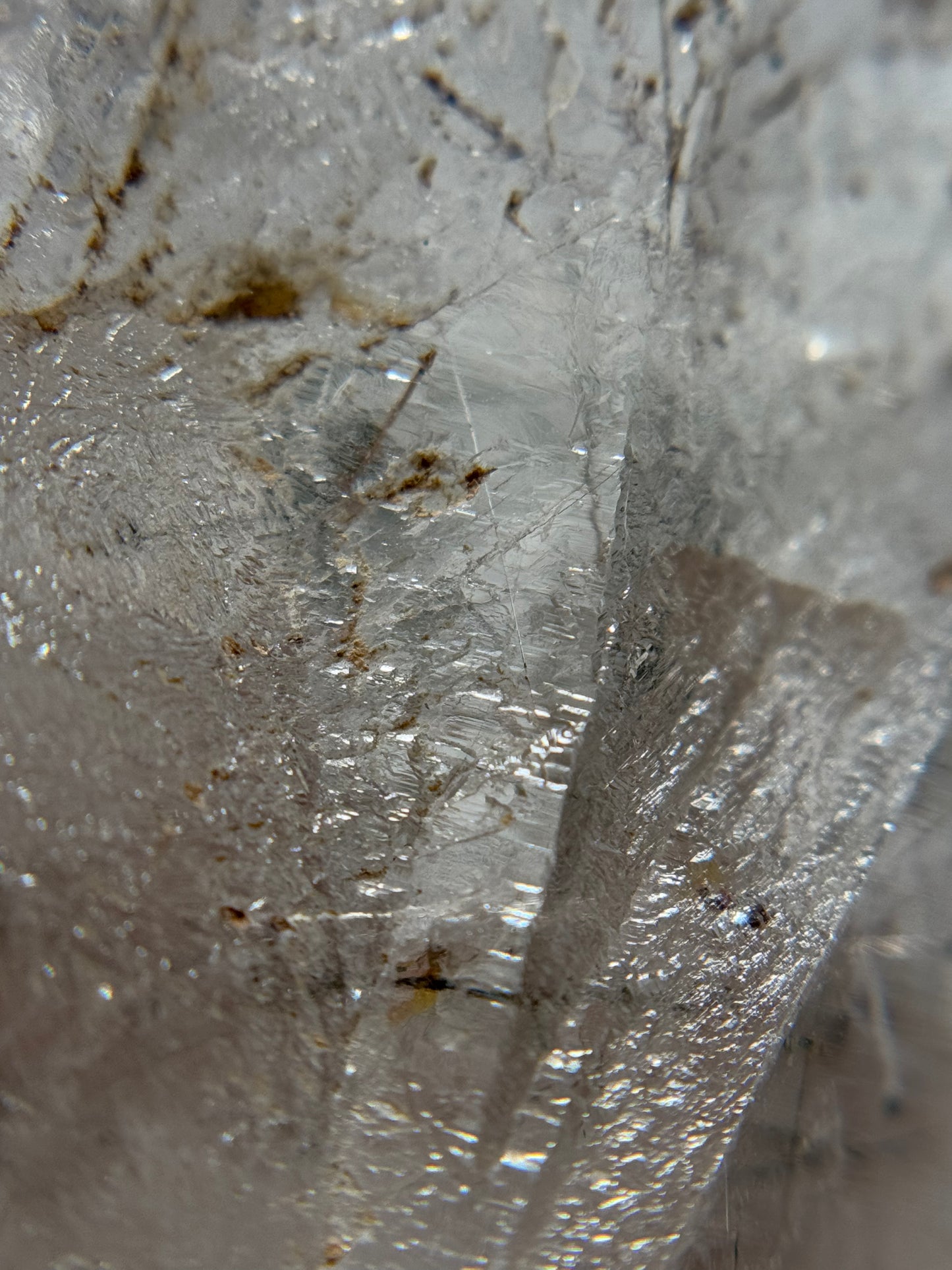 Byssolite & Rutile in Quartz