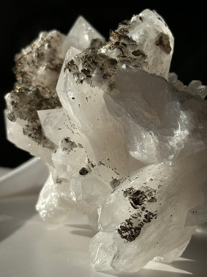 Quartz, Chalchopyrite & Calcite