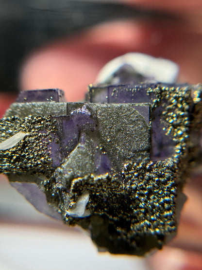 Fluorite, Pyrite, Chlorite & Calcite