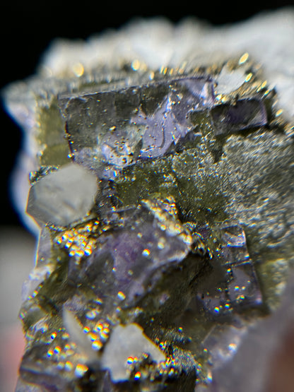 Fluorite, Pyrite, Quartz & Calcite