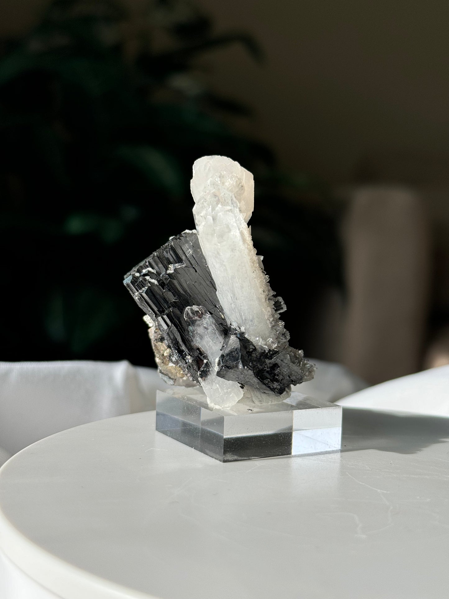 Quartz, Wolframite & Calcite