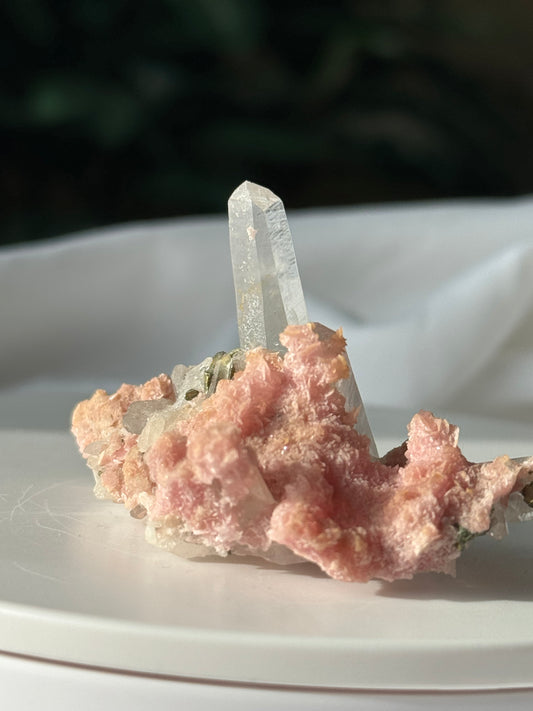 Rhodochrosite, Quartz and Arsenopyrite