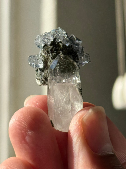 Quartz with Fluorite & Chlorite