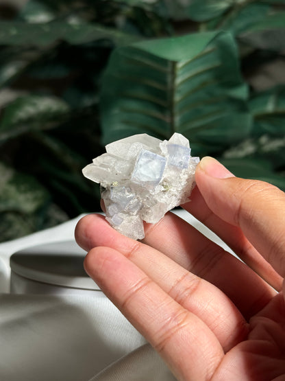 Quartz with Fluorite & Dolomite Inclusions