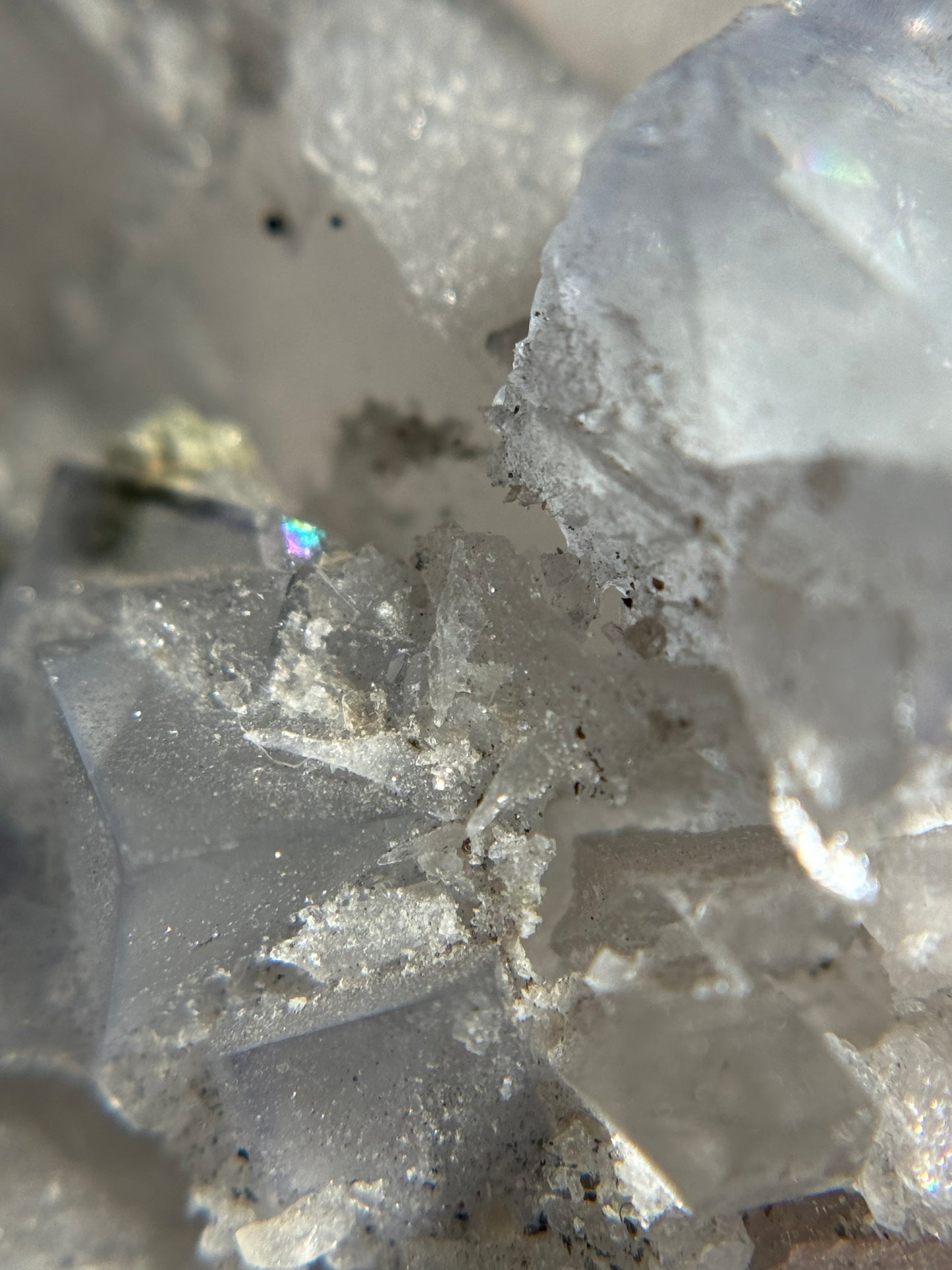 Quartz with Fluorite & Dolomite Inclusions