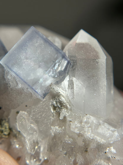 Quartz with Fluorite & Dolomite Inclusions