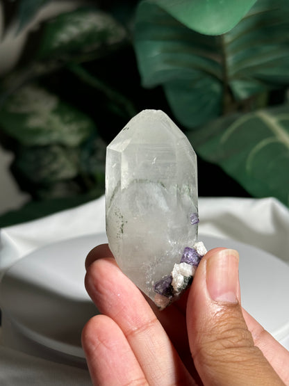 Quartz, Chlorite & Fluorite