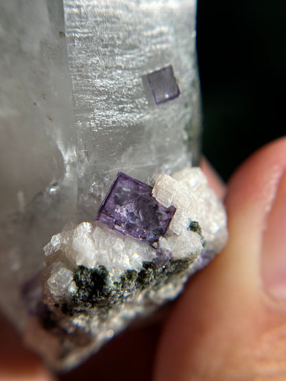 Quartz, Chlorite & Fluorite