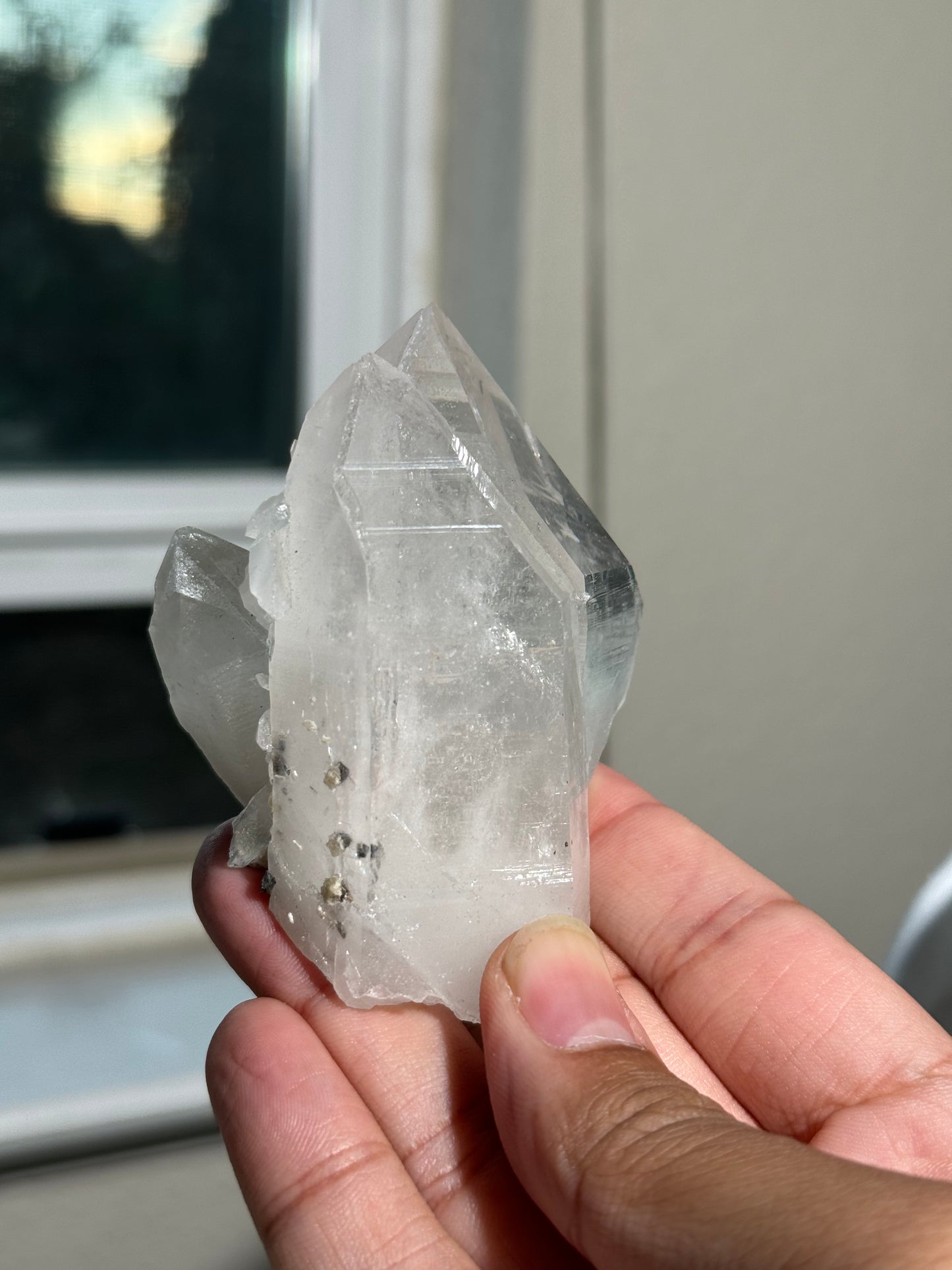 Quartz with Fluorite Inclusions