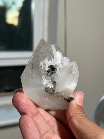 Quartz with Fluorite Inclusions