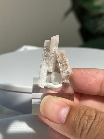 Danburite Cluster with Pink Botroiydal Datolite