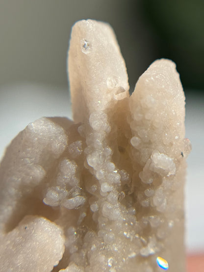 Danburite Cluster with Pink Botroiydal Datolite