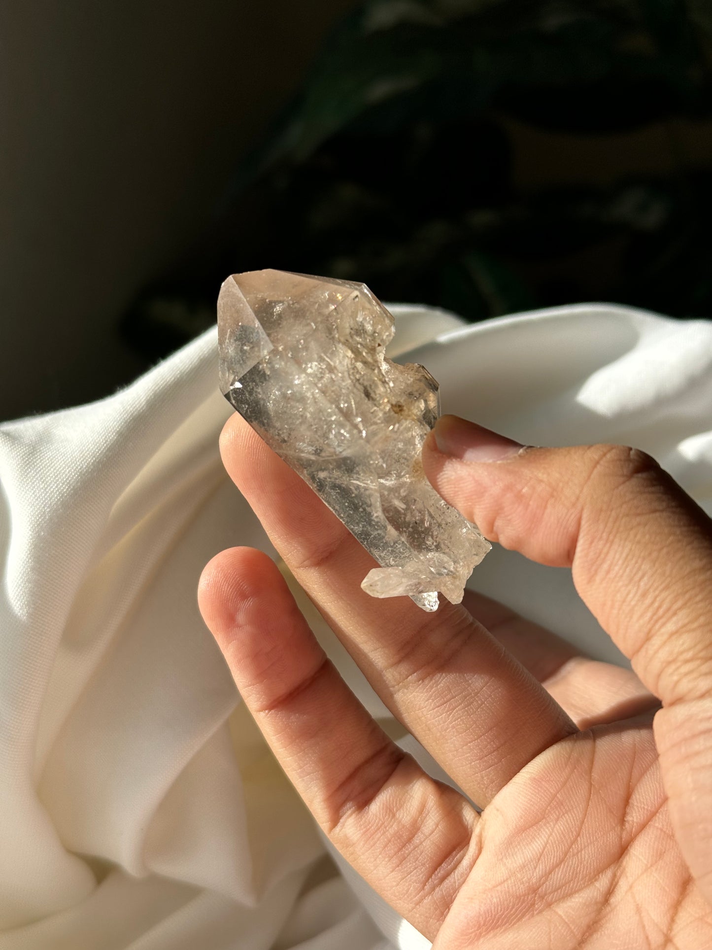 Quartz with partial dissolution