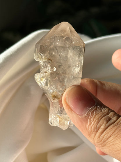 Quartz with partial dissolution