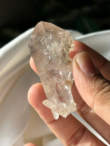 Quartz with partial dissolution