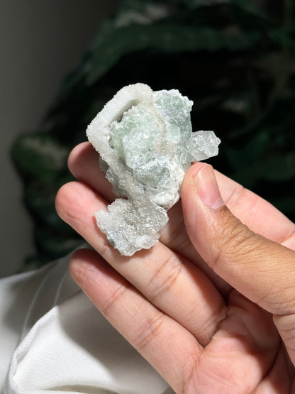 Fluorite on Quartz (Guangdong)