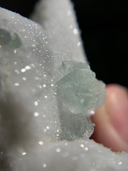 Fluorite on Quartz (Guangdong)