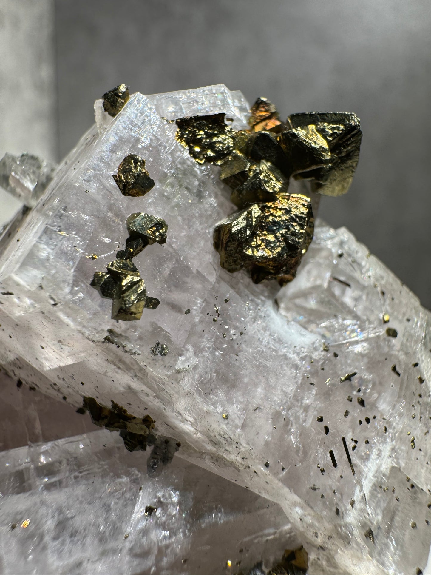 Gem Dolomite with Iridescent Chalcopyrite