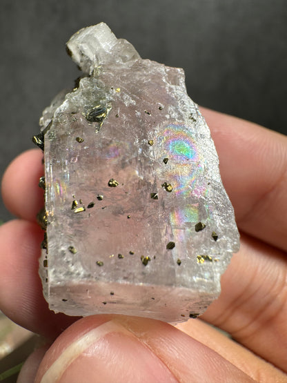 Gem Dolomite with Iridescent Chalcopyrite