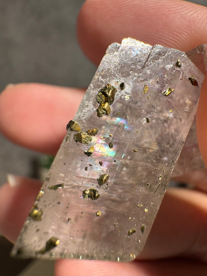 Gem Dolomite with Iridescent Chalcopyrite